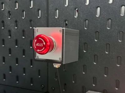 Mount For Carvera E-Stop (Fits Ikea Skadis)