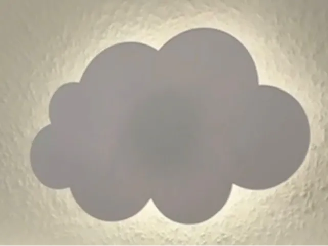 Wolken Platte für Lampe