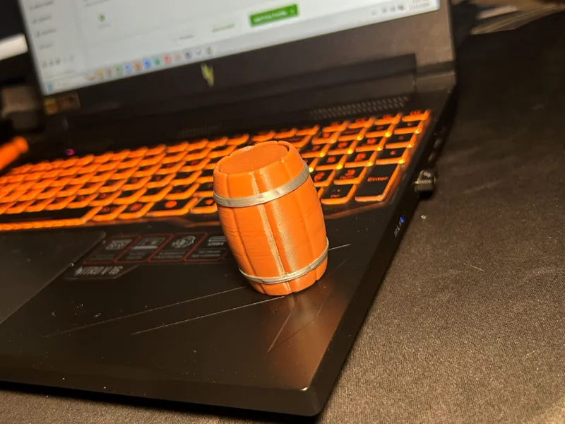 Burly Barrel Clicker Toy