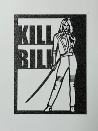 Silhouette Kill Bill — déco murale — photo 3