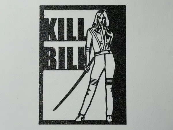 Silhouette Kill Bill — déco murale