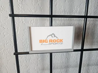 Gridwall business card holder
