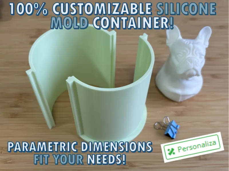 Customizable Silicone Mold Container