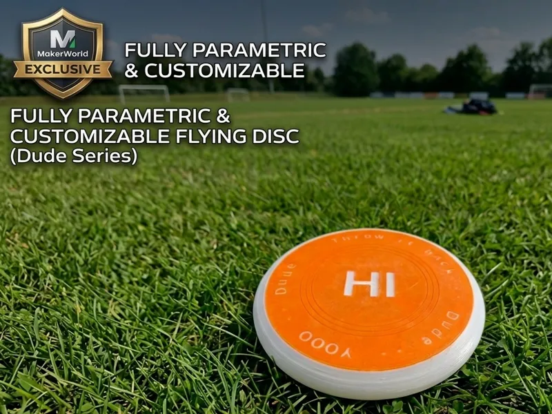 Fully Customizable Flying Disc I Customizer Ready