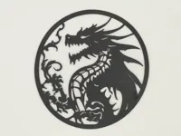 Silhouette murale dragon — photo 2