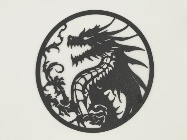 Silhouette murale dragon
