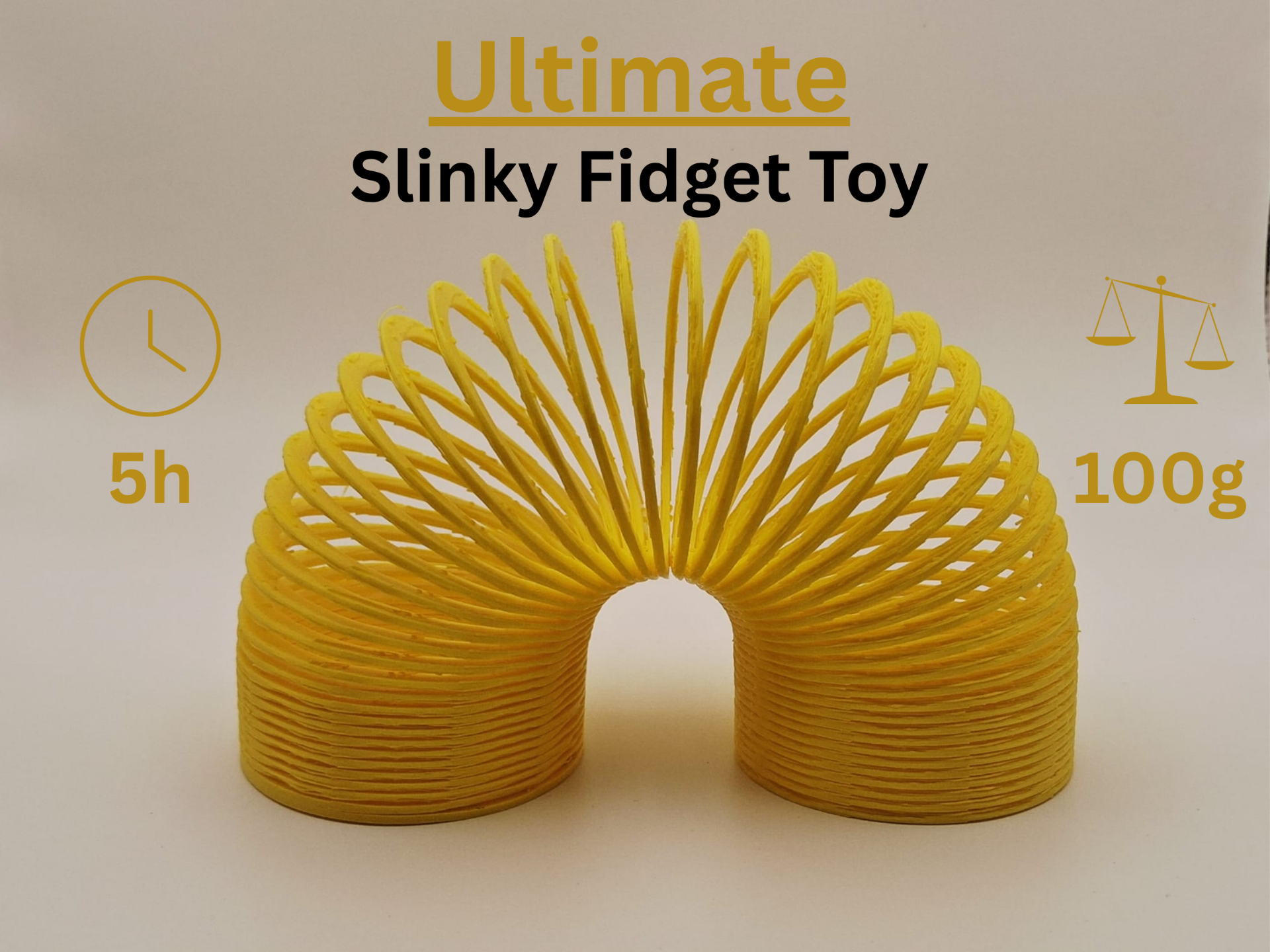 Big Slinky Fidget - Print in Place