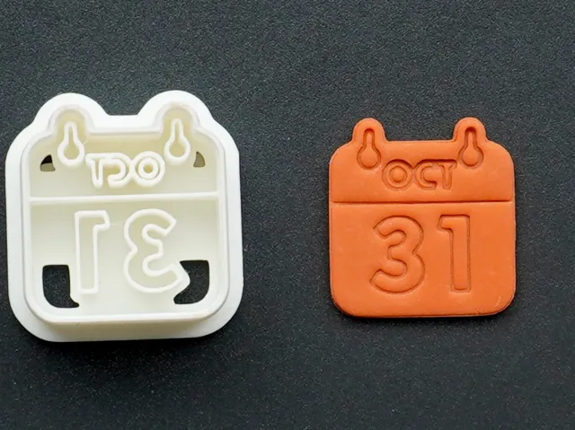 Halloween Calendar Polymer Clay Cutter Earrings