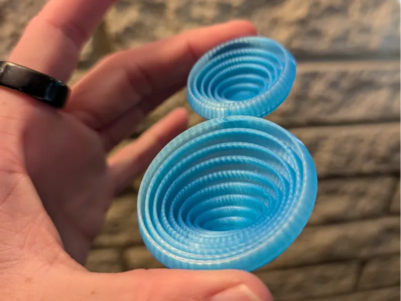 Translucent Double Circle Fidget