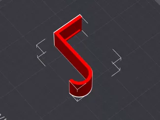 L-Shaped Surface Hook