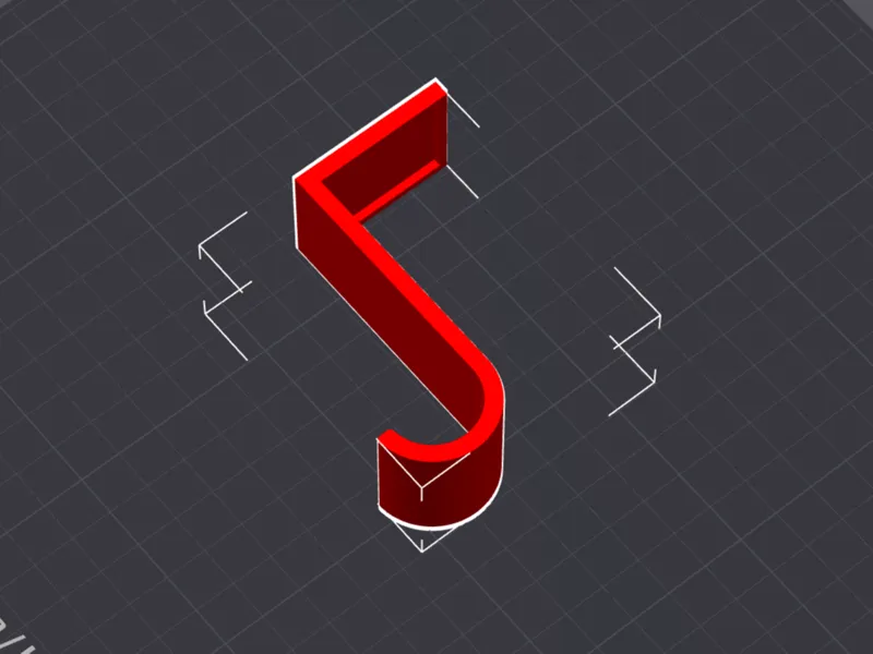 L-Shaped Surface Hook