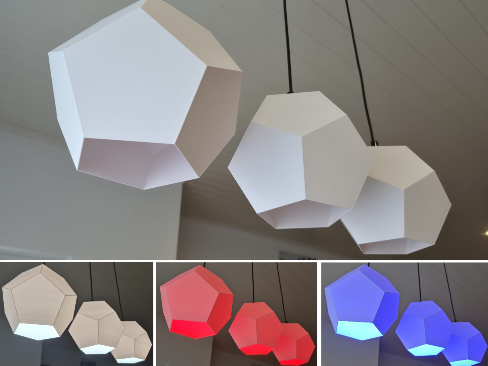 Pentagon pendant lamp