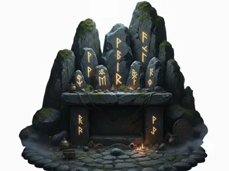 Ancient runic Altar