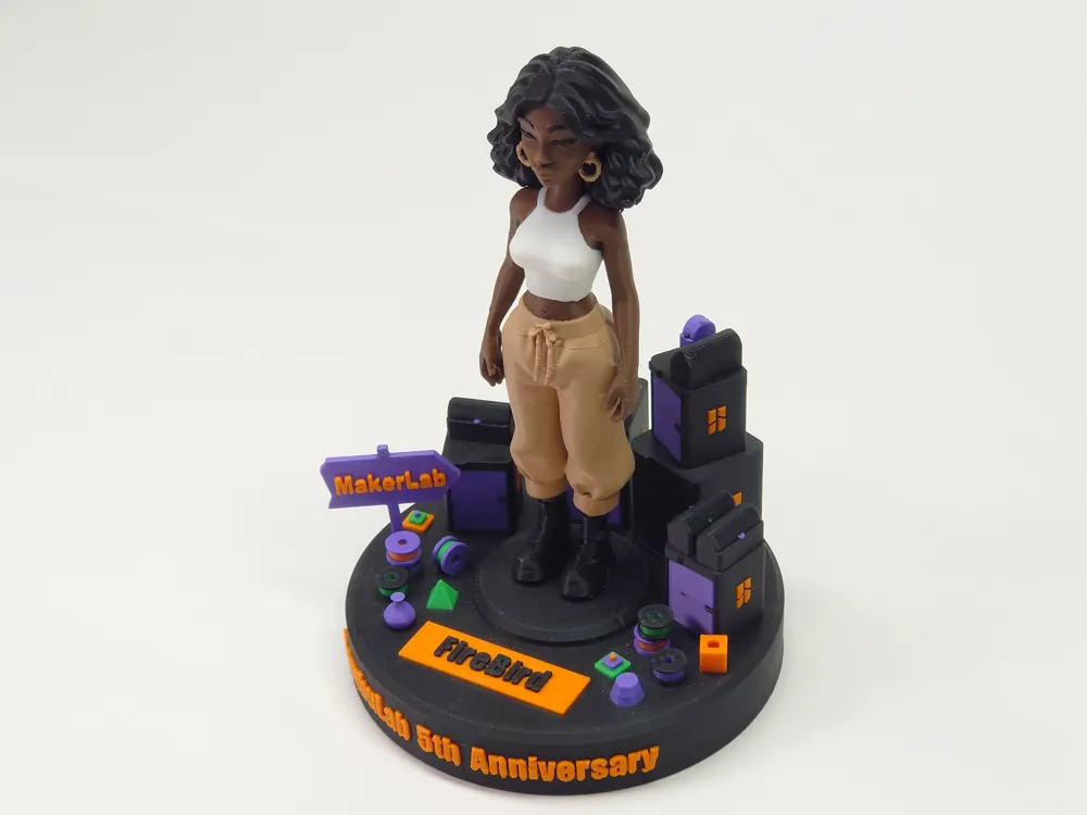 Bambu Lab 5th Anniversary Base - Free 3D Print Model - MakerWorld