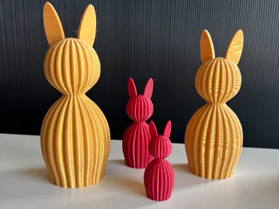 Ribbed Easter Bunny / Easter Decoration