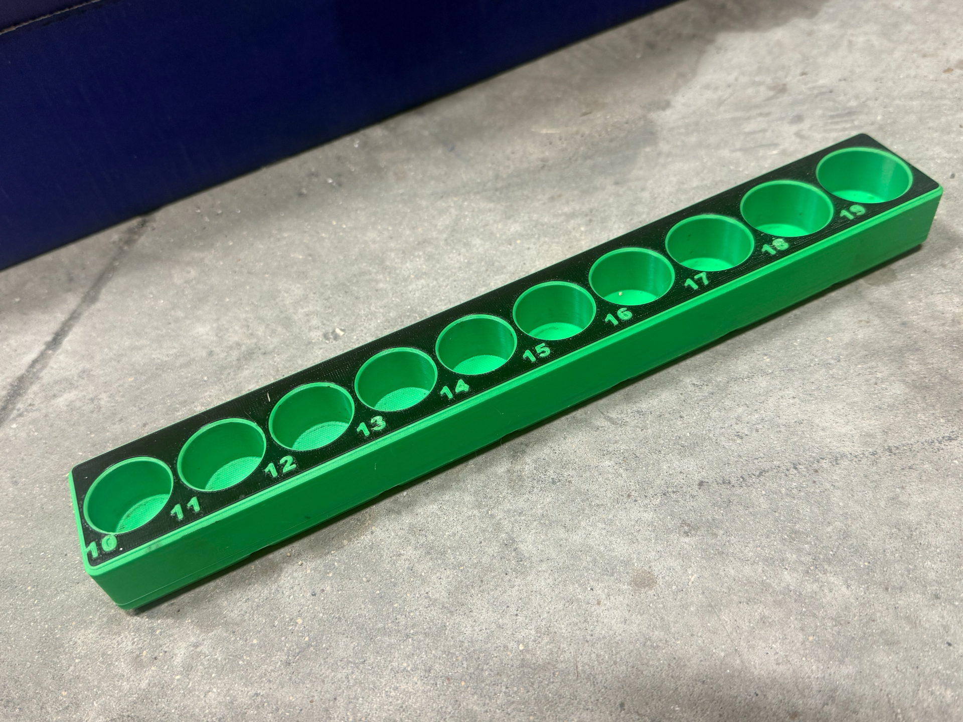 gridfinity 1/2 snap-on impact socket trays