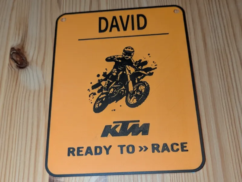 KTM Nameplate