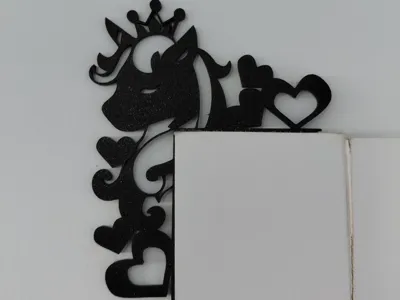 Unicorn Door Corner with Hearts