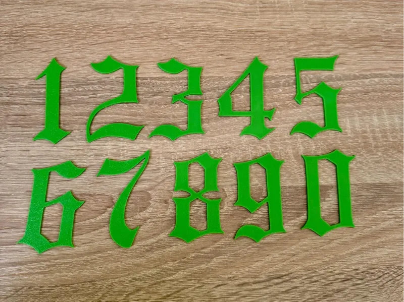 numbers 0-9
