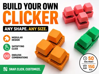 Modular Keyboard Switch Clicker | Build Any Shape