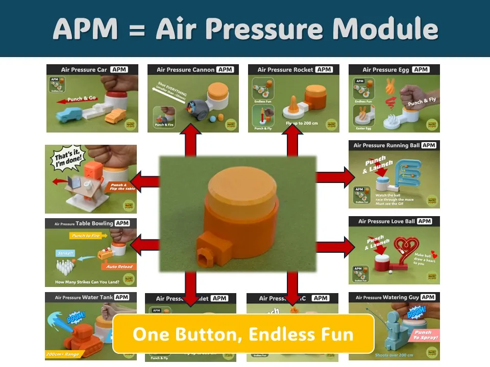 Air pressure marble run - APM - Free 3D Print Model - MakerWorld