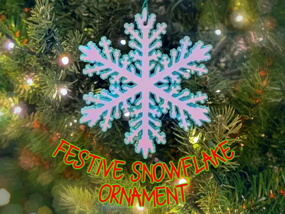 Festive Snowflake Ornament