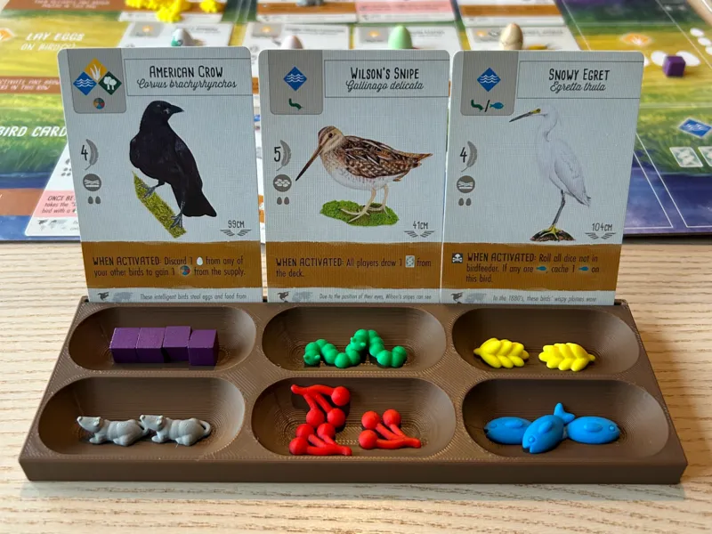 Wingspan Card & Token Organizer Player Tray
