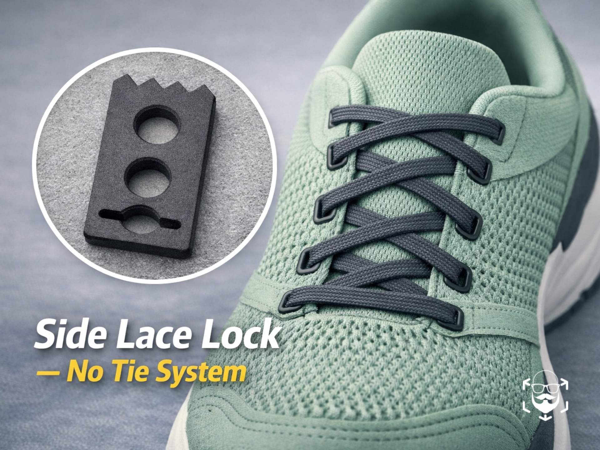 Side Lace Lock – Shoelace Holder 
