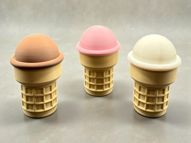 Ice Cream Cone + (Keychain Version)