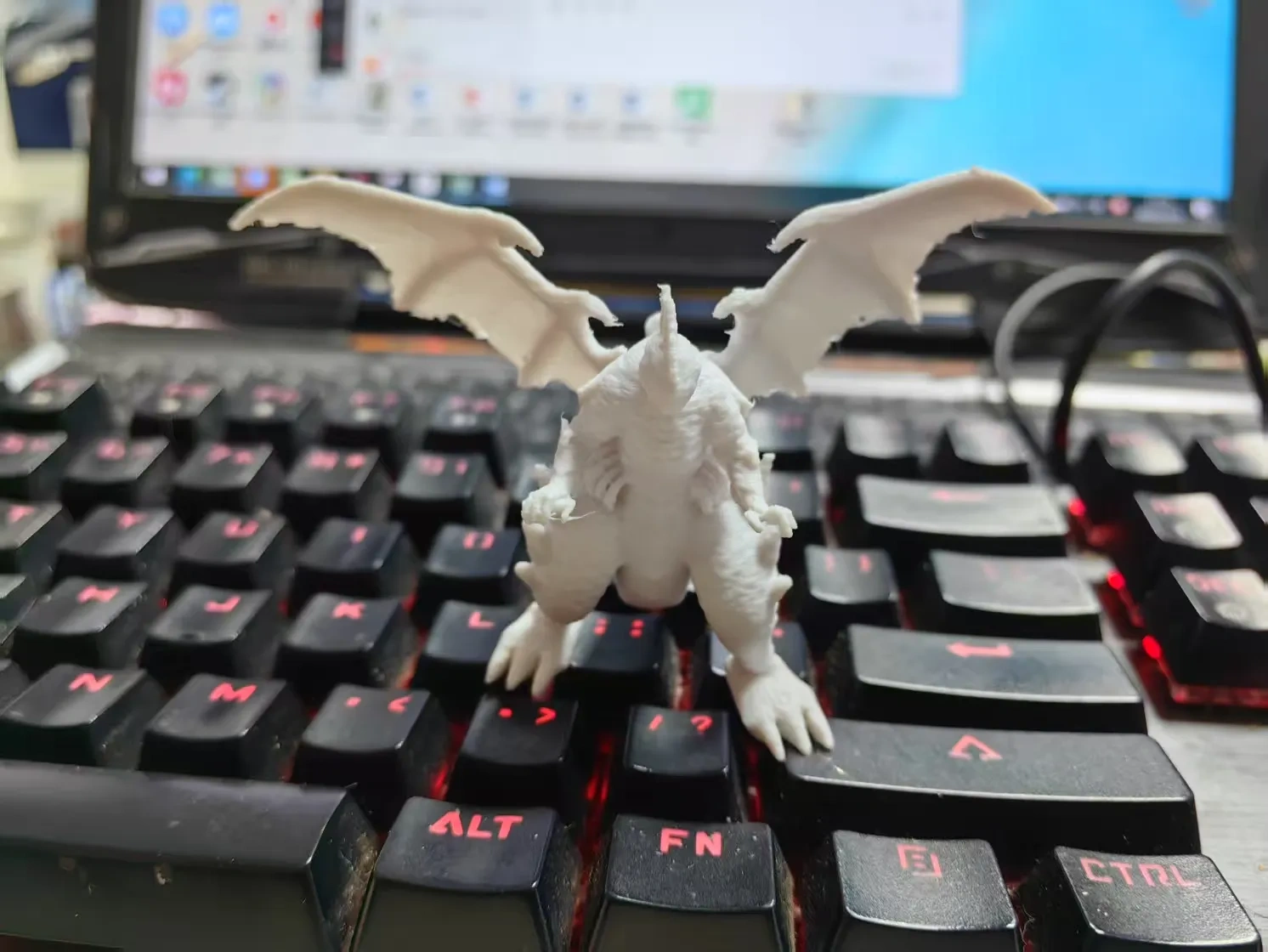 Miniatura 2 do modelo 3D 贝利亚融合兽奇美拉柏洛斯，超细节版，一体打印