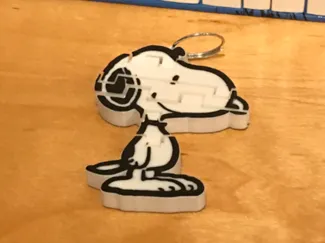 Snoopy flexi keychain