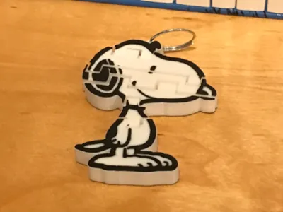 Snoopy flexi keychain