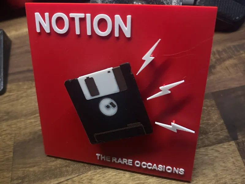 Notion - the rare occasions. Album cover 3D