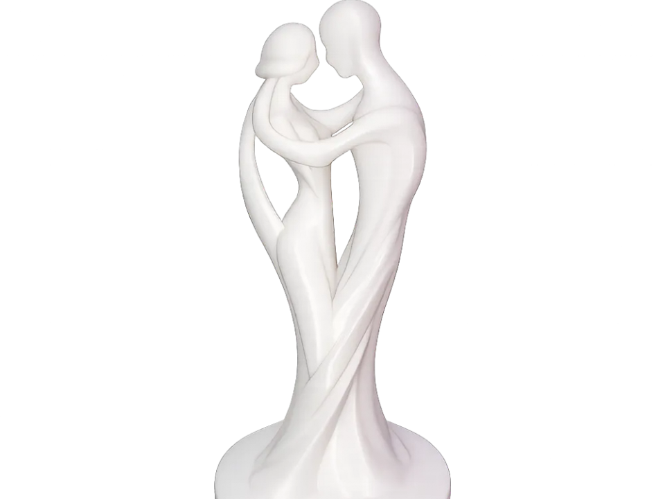 modern couple figure in an elegant design