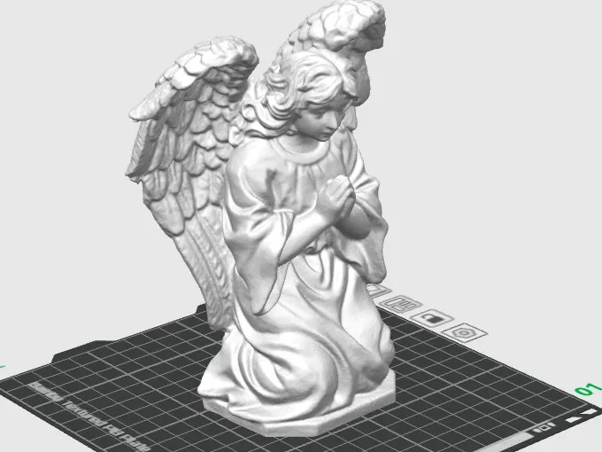 Angelo in Preghiera – Modello 3D Stampabile