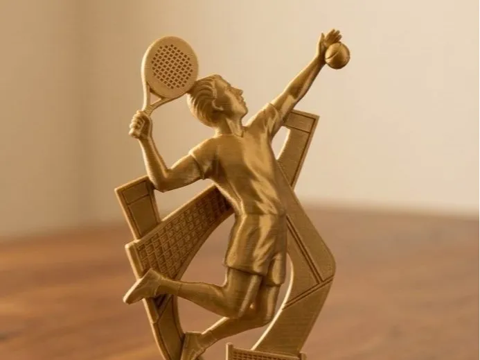 Trofeo padel en accion
