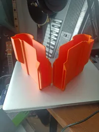 Gluable split print with connectors for A1 mini.