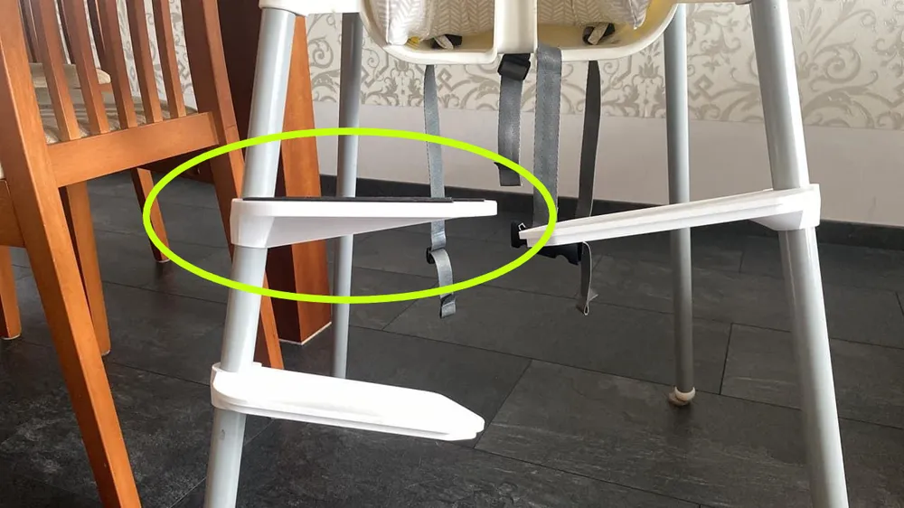 Footrest for IKEA "Antilop" highchair by customdesignscz MakerWorld