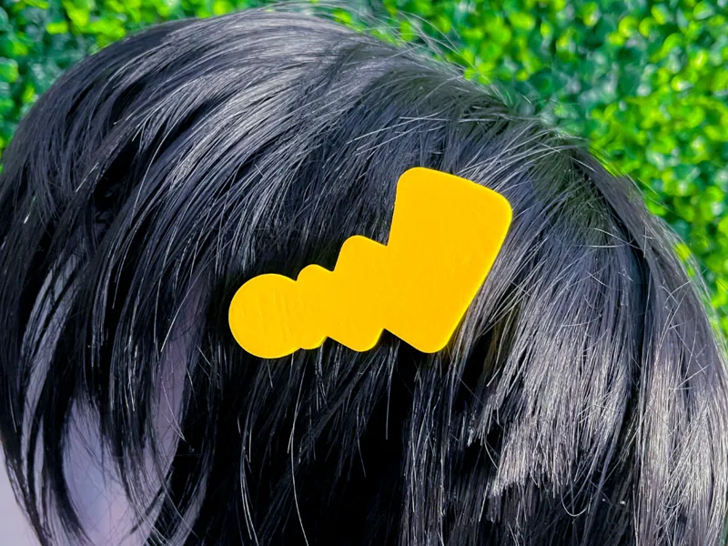 Pika! a pikachu's tail hair clip