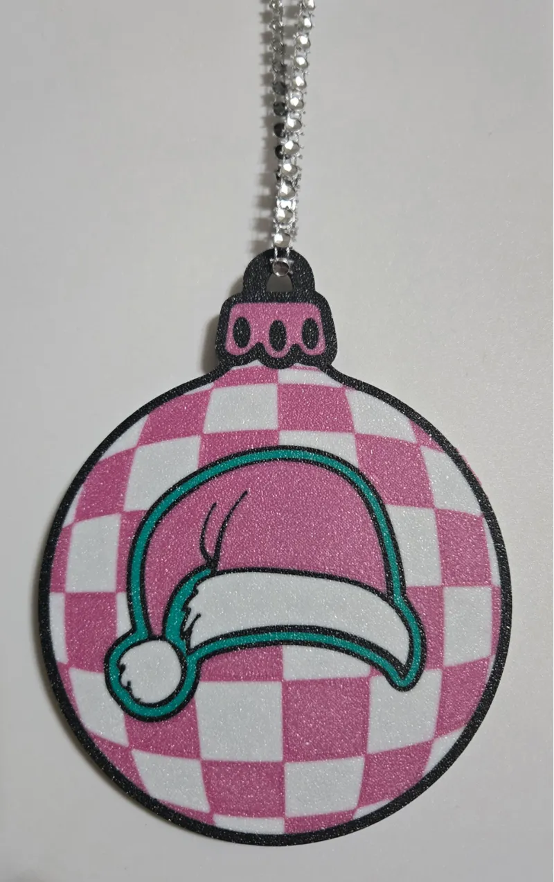 Retro Santa Hat Ornament