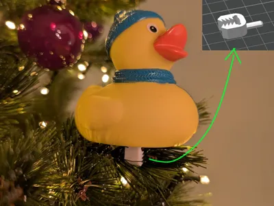 Christmas tree duck ornament adapter