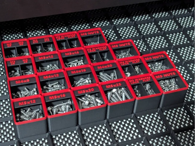 Gridfinity - M2-M5 Hardware Bins
