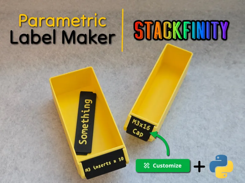 Parametric Stackfinity Label Generator