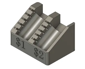 1 and 2 Dollar Canadian Coin Roll Quick Counter
