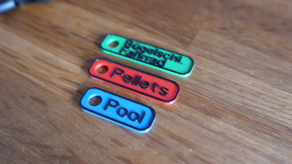 Key-Tag, Name-Tag for Keychain, Customizable by Jonas_2603 MakerWorld ...