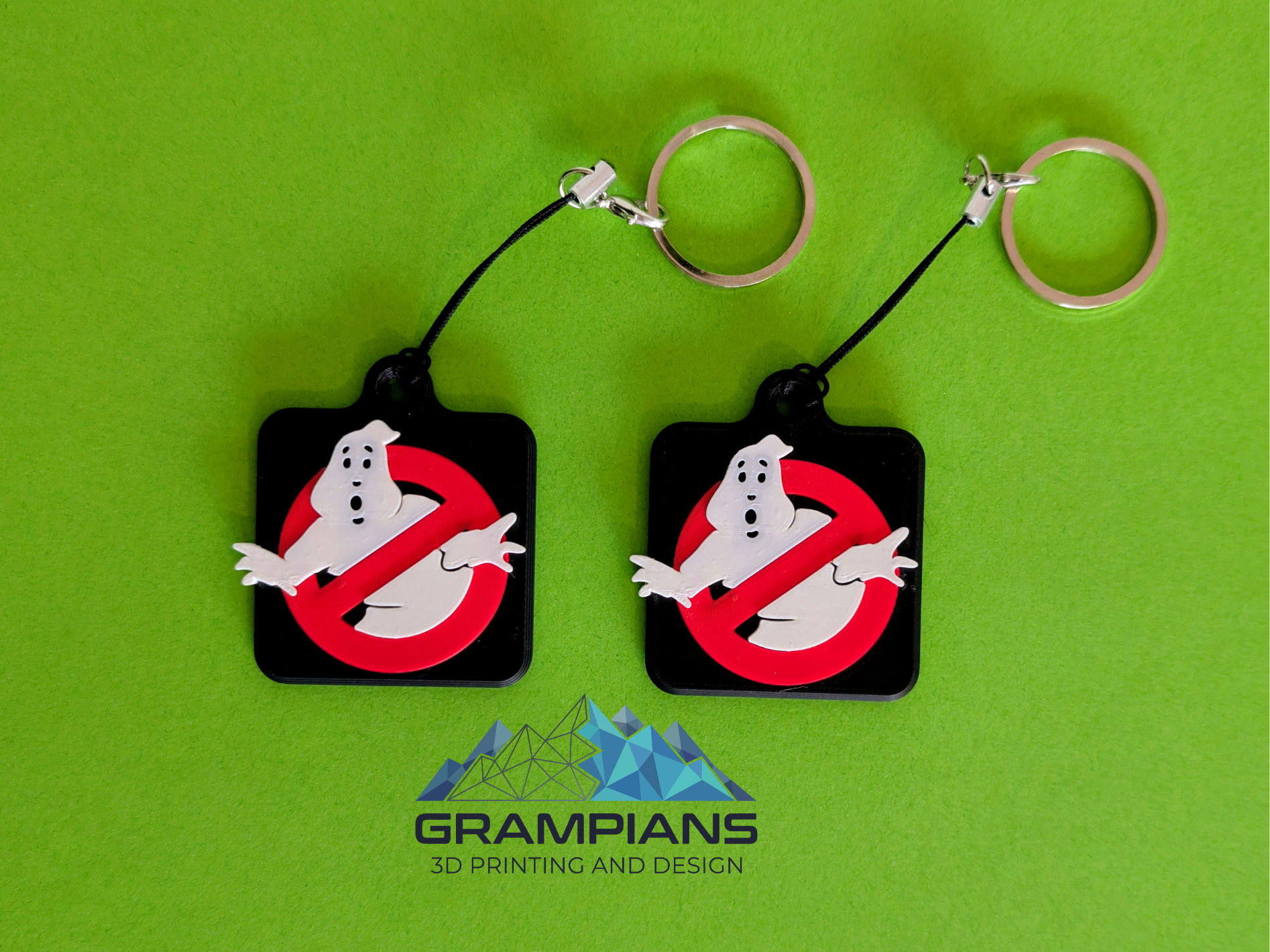 Classic Ghostbusters Logo Keychain