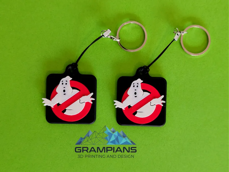 Classic Ghostbusters Logo Keychain
