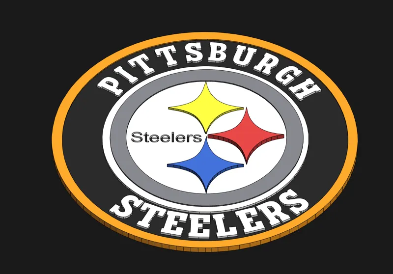 Pittsburgh Steelers logo wall plaque