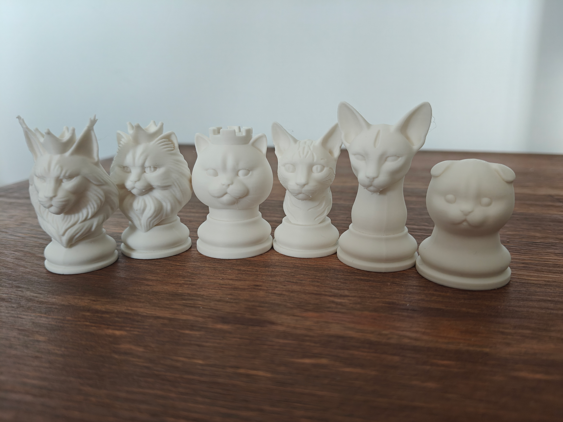 Elegant Cat Chess Pieces