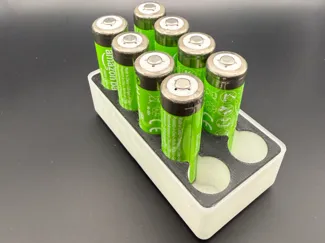 Gridfinity Bin 1x2 – AA Battery Holder